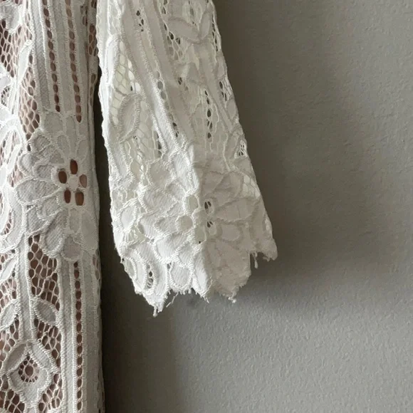 NWOT Jessica Howard Ivory Lace 3/4  Sleeve Dress size 10 - Picture 6 of 8